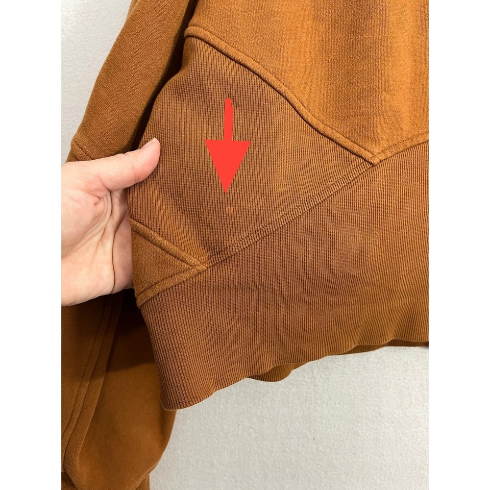 Lululemon Scuba Oversized Half Zip Hoodie Copper Brown XL/XXL LW3DM4S - Picture 10 of 11